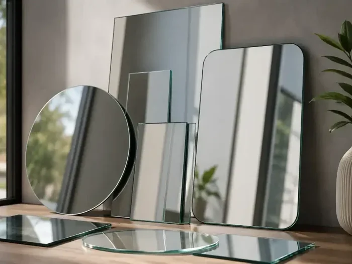 Miroirs et verres sur mesure découpés dans différentes formes